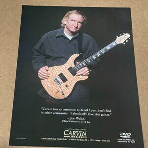 Joe Walsh of The Eagles - Carvin Guitars - 2005 Print Advertisement